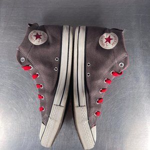 Converse Men's Chuck Taylor All Star Street Mid Charcoal Red 136498F Sz Men 11.5